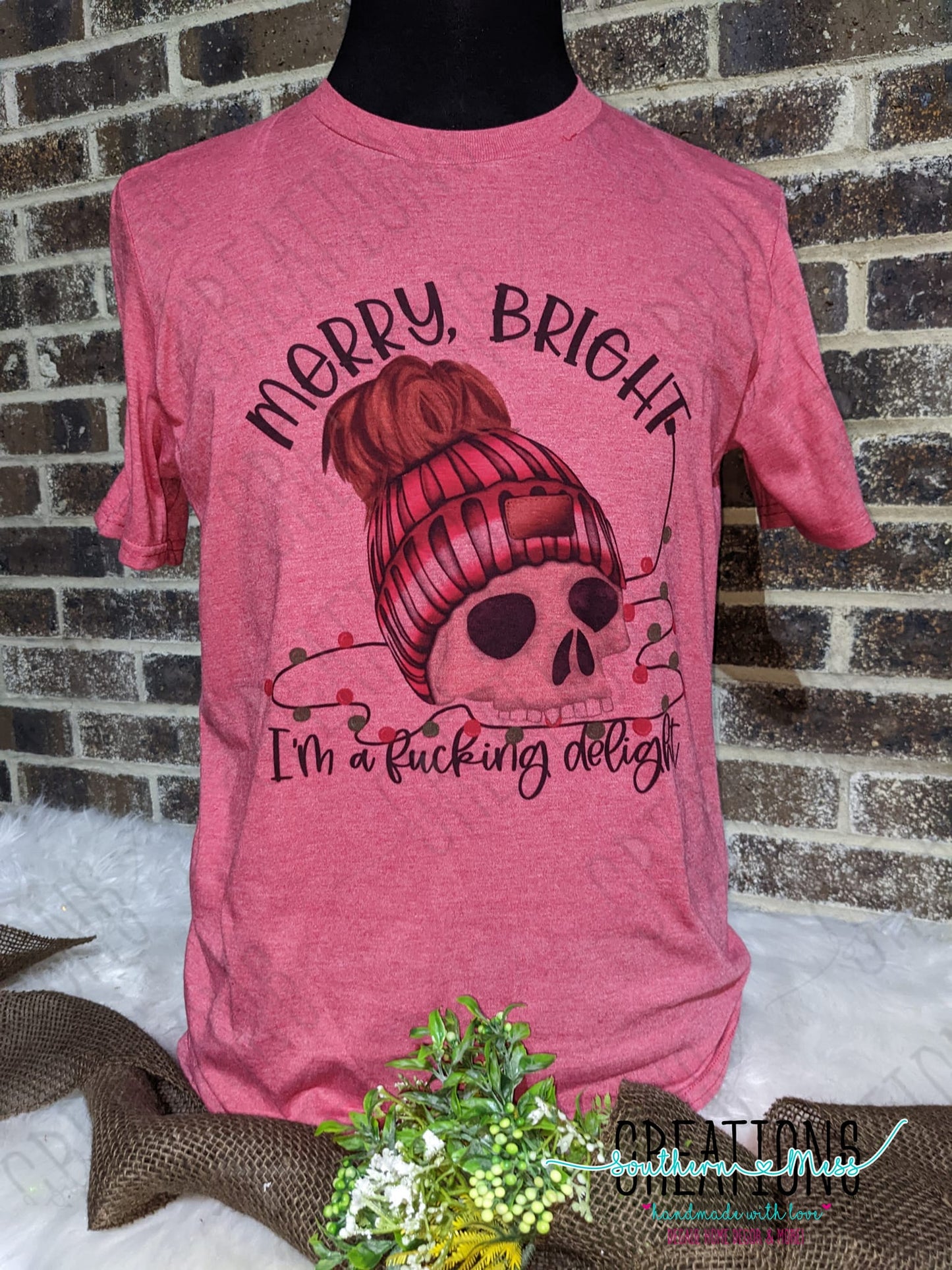 Short Sleeve: Merry & Bright, I'm A Fucking Delight