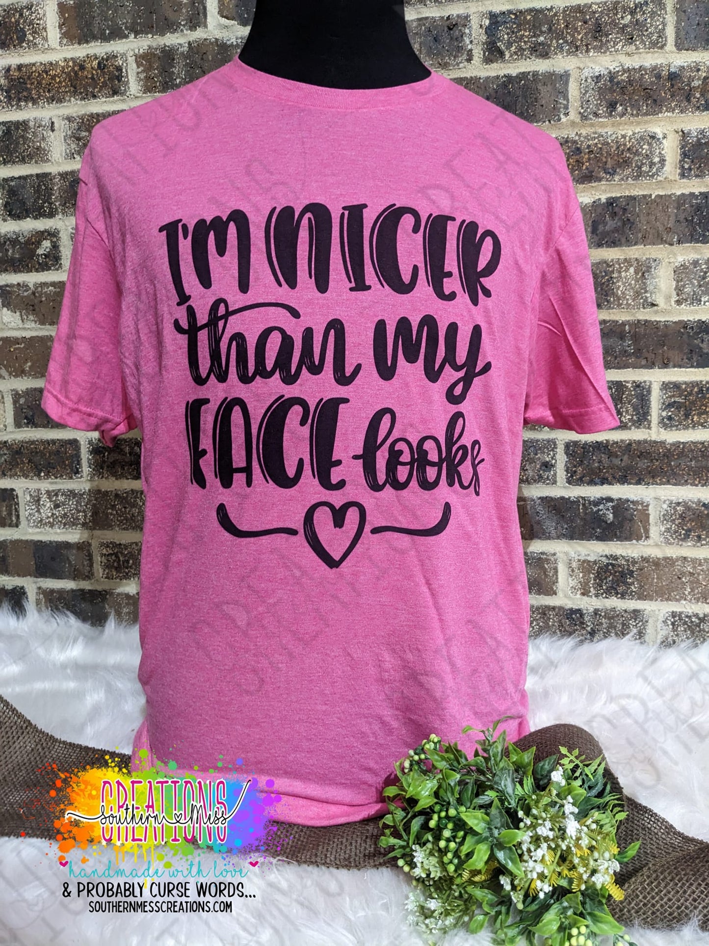 Short Sleeve: I'm Nicer Than My Face Looks