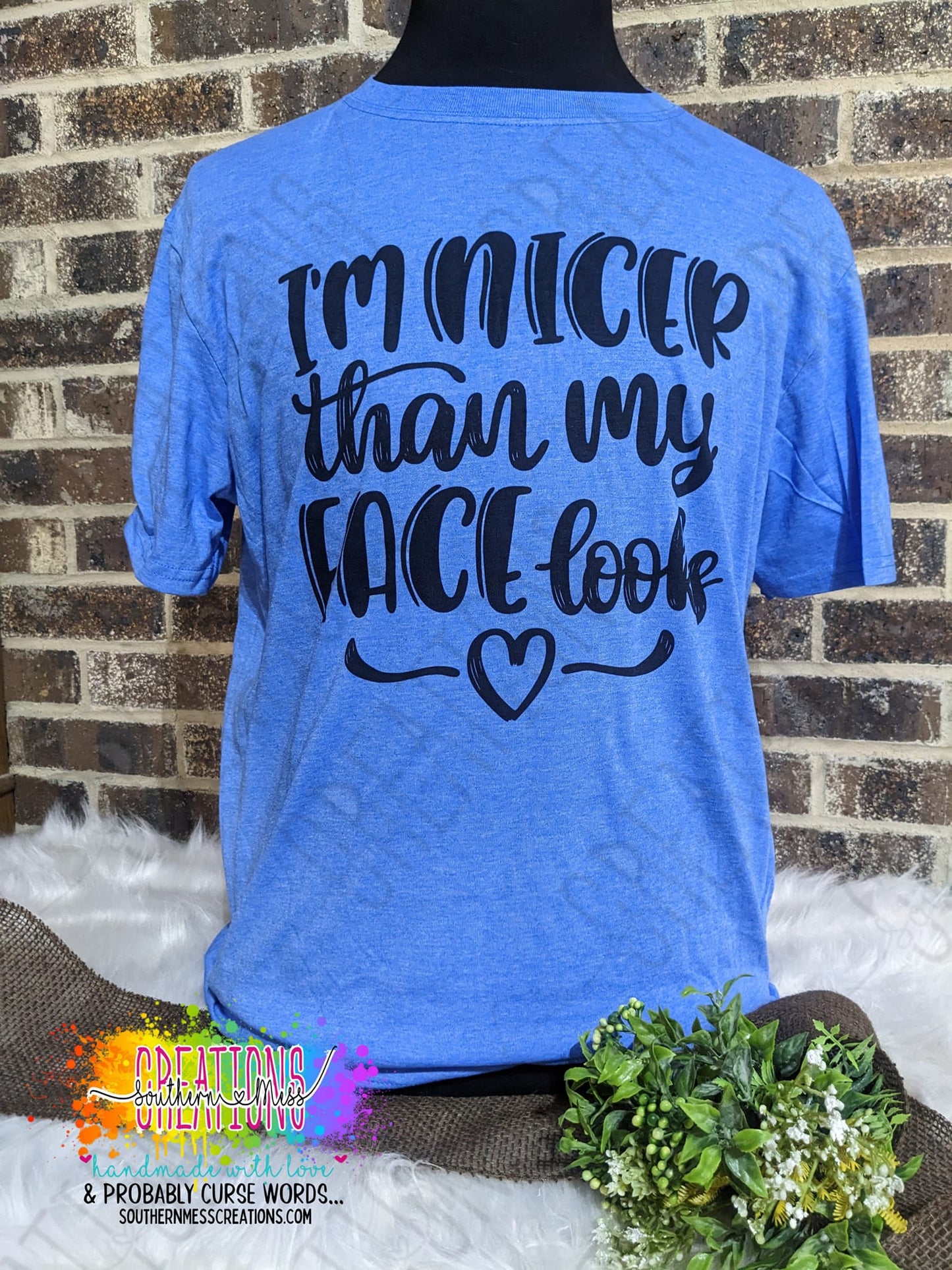 Short Sleeve: I'm Nicer Than My Face Looks