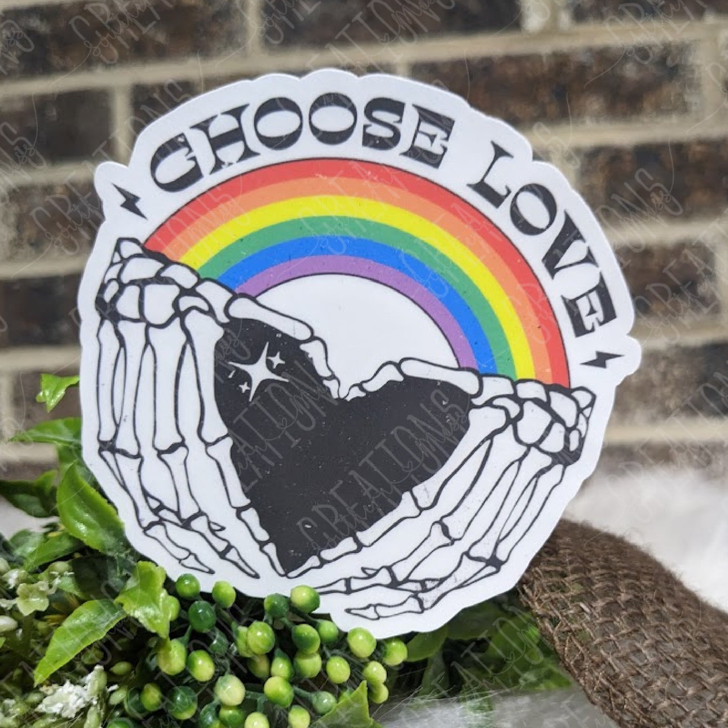 Choose Love Skellie Hands