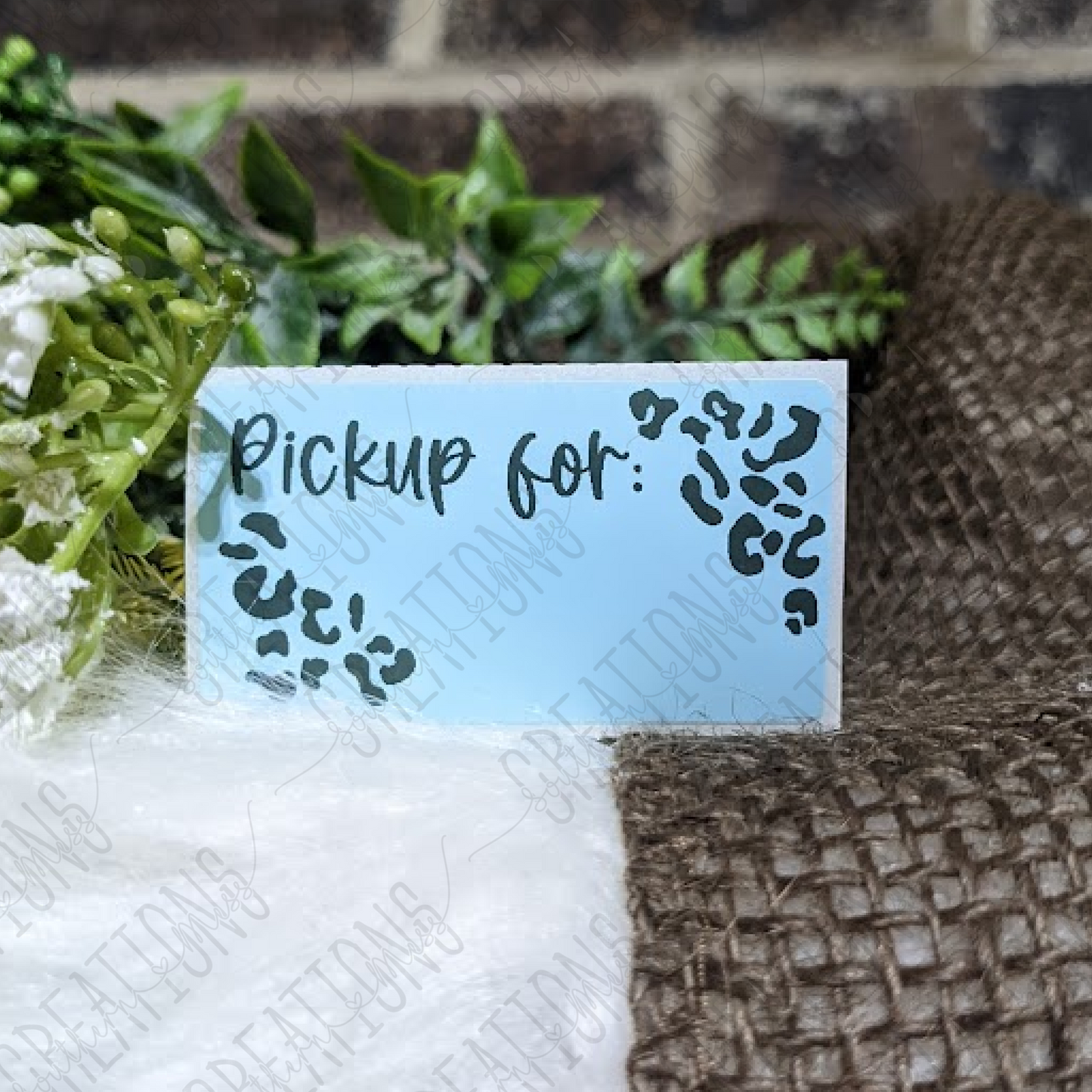 Leopard Print Pickup Labels