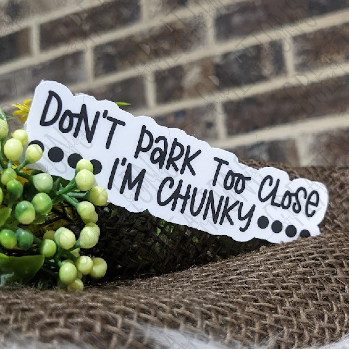 Don't Park Too Close, I'm Chunky