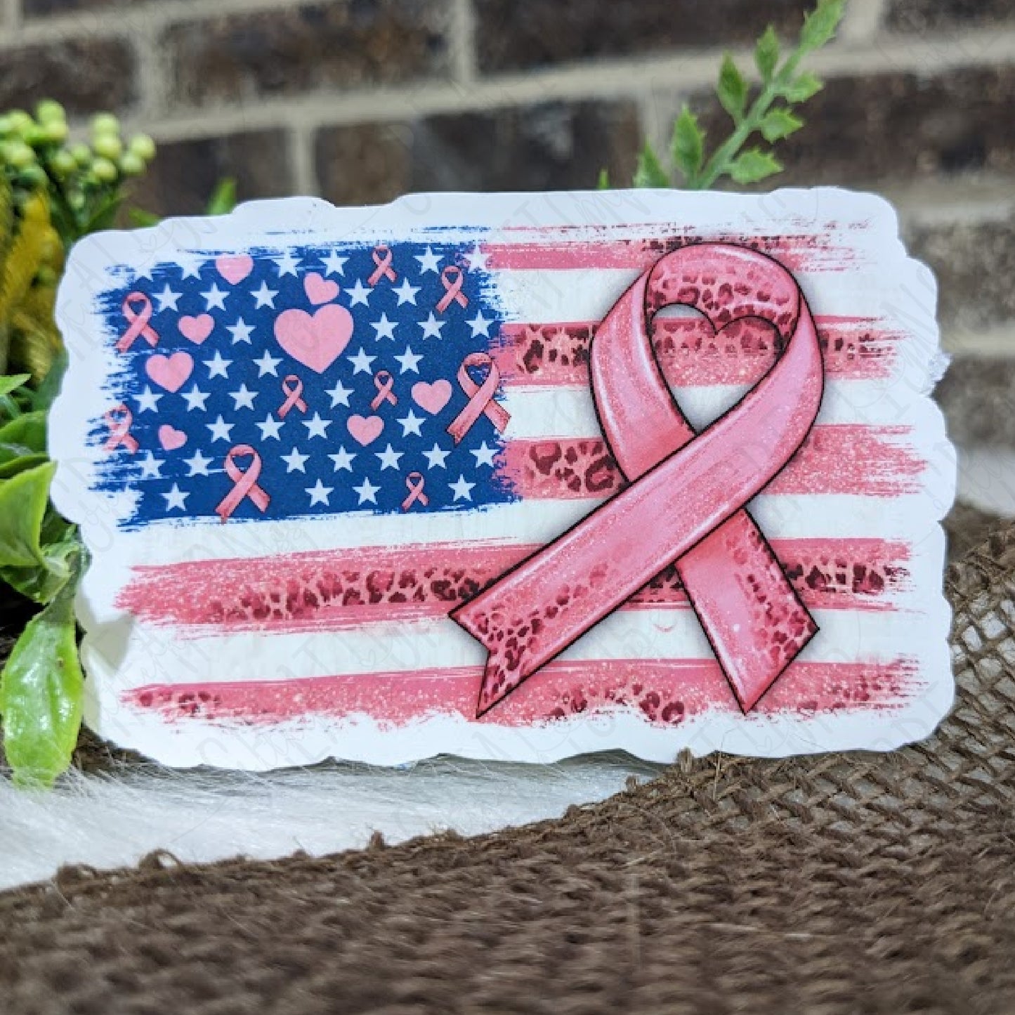 Breast Cancer Awareness Flag