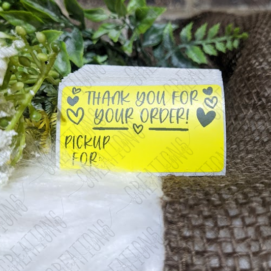 Hearts Pickup Labels