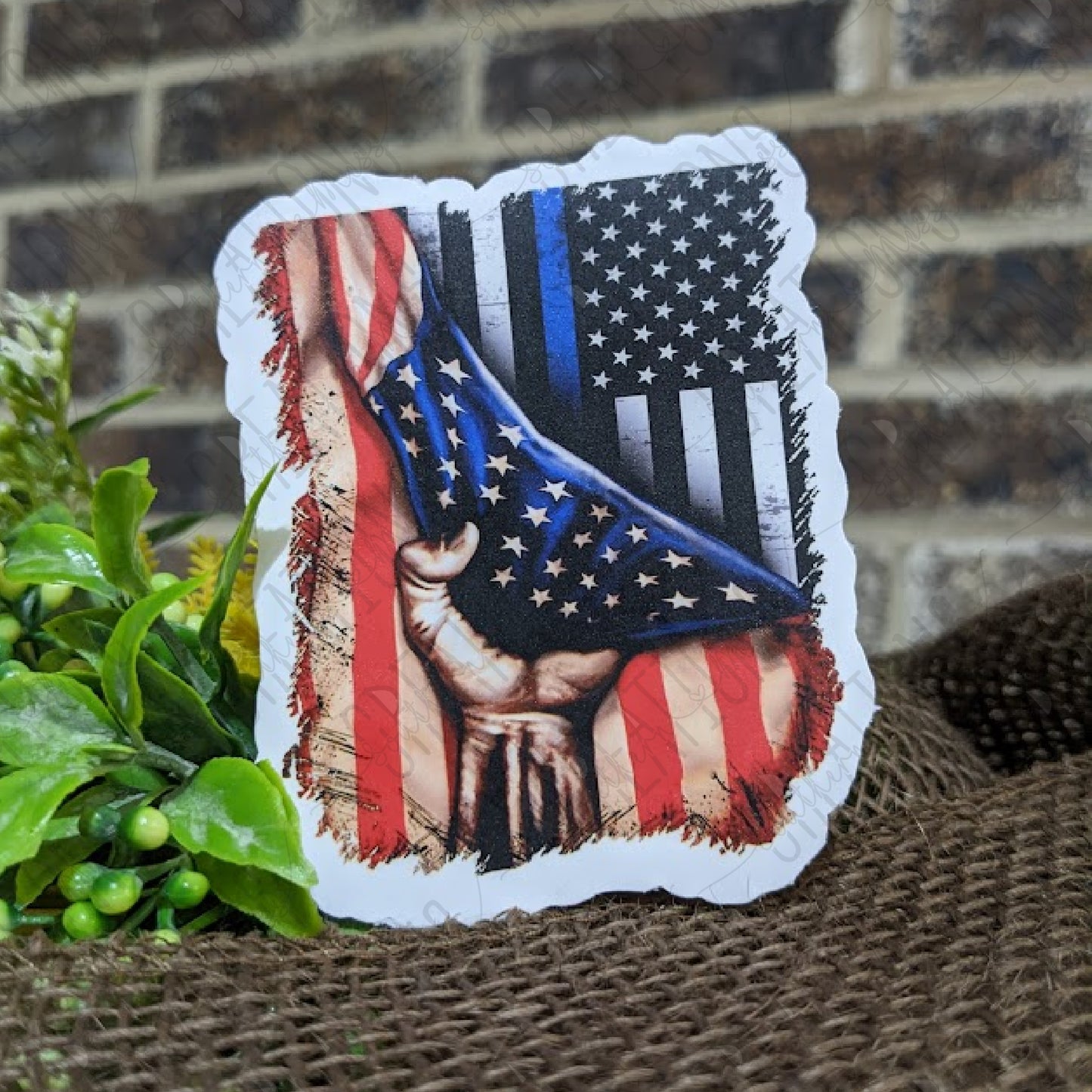 Thin Blue Line Flag