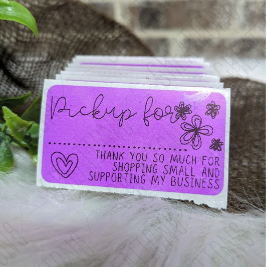 Doodle Flowers Pick Up For Labels