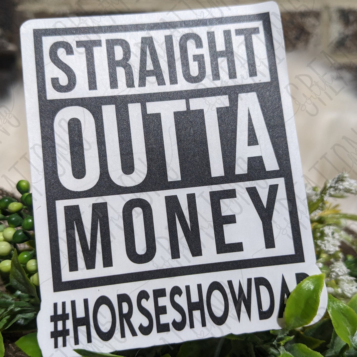 Straight Outta Money #HorseShowDad